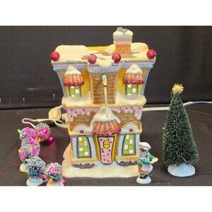 Vintage Department 56 Merryville Christmas Cookie Bakery Light-Up Village 2002